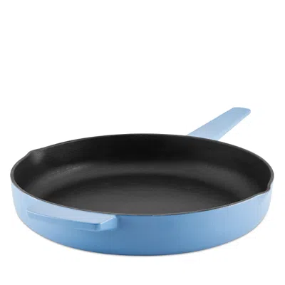 Anolon 12 Open Cast Iron Skillet In Blue