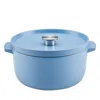 Anolon 6 Qt Cast Iron Covered Dutch Oven In Blue