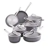 Anolon Accolade 12-piece Forged Hard Anodized Nonstick Cookware Set In Gray