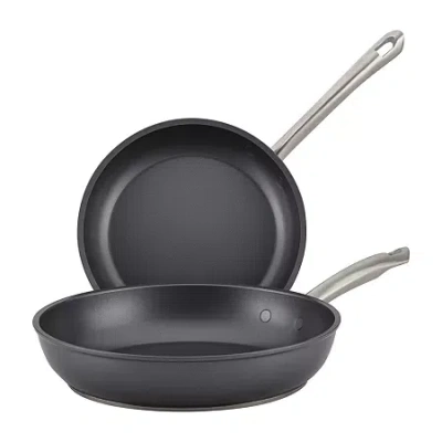 Anolon Accolade 2-pc. Non-stick Frying Pan Set In Gray