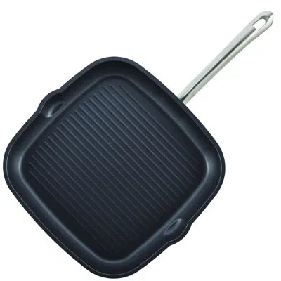 Anolon Accolade Forged Hard Anodized Nonstick Induction Square Stovetop Grill / Griddle Pan, 11 Inch, Moons In Moonstone