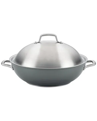 ANOLON ANOLON ACCOLADE FORGED HARD-ANODIZED PRECISION FORGE COVERED WOK