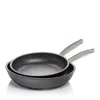 Anolon Accolade Hard-anodized Precision Forge Skillet Twin Pack, Moonstone In Moonstone