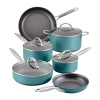 Anolon Achieve Hard Anodized 10-pc. Cookware Set In Blue