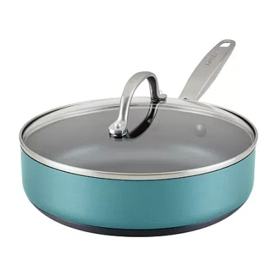 Anolon Achieve Hard Anodized 3-qt. Saute Pan With Lid In Blue