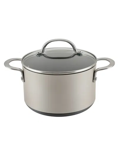ANOLON ACHIEVE HARD ANODIZED NONSTICK 4 QUART SAUCEPOT WITH LID
