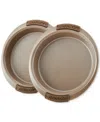 Anolon Advanced Bronze Nonstick Bakeware 9" Round Cake Pans, Set Of 2 In Bronze