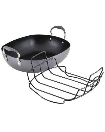 ANOLON ANOLON ADVANCED HARD ANODIZED NONSTICK ROASTER WITH RACK