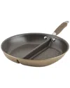 Anolon Advanced Home Hard-anodized 12.5" Nonstick Divided Grill And Griddle Skillet
