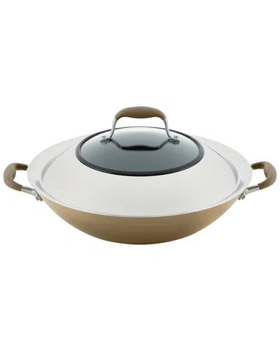 ANOLON ANOLON ADVANCED HOME 14IN HARD-ANODIZED NONSTICK WOK WITH SIDE HANDLES & LID 