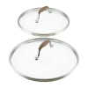 Anolon Advanced Home 2-pc. Glass Pan Lids In Brown