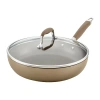 Anolon Advanced Home Hard Anodized 12" Deep Skillet With Lid In Brown