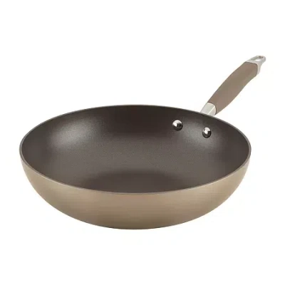 Anolon Advanced Home Hard Anodized 12" Stir Fry Pan In Brown