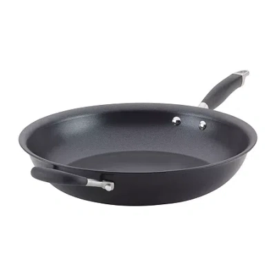 Anolon Advanced Home Hard Anodized 14.5" Skillet With Helper Handle In Black