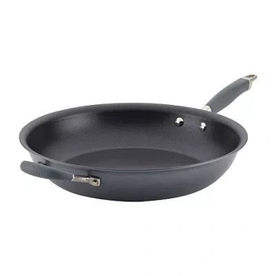 Anolon Advanced Home Hard Anodized 14.5" Skillet With Helper Handle In Gray