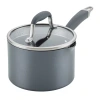 Anolon Advanced Home Hard Anodized 2-qt. Sauce Pan Straining Lid In Gray