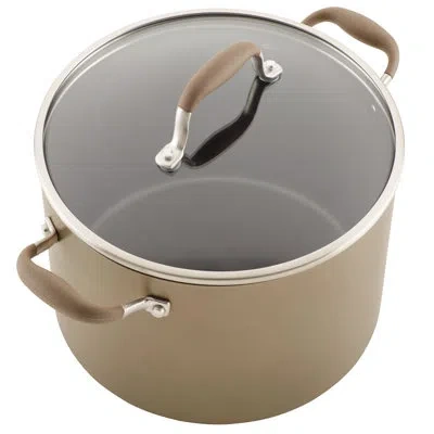 Anolon Advanced Home Hard Anodized Nonstick Stockpot With Lid, 10 Quart In Bronze
