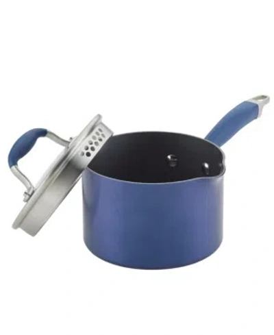 ANOLON ADVANCED HOME HARD-ANODIZED NONSTICK STRAINING SAUCEPAN, 2-QUART