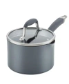 Anolon Advanced Home Hard-anodized Nonstick 2-qt. Straining Saucepan In Moonstone