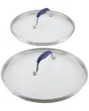 Anolon Advanced Home Lid 2pc Set In Blue