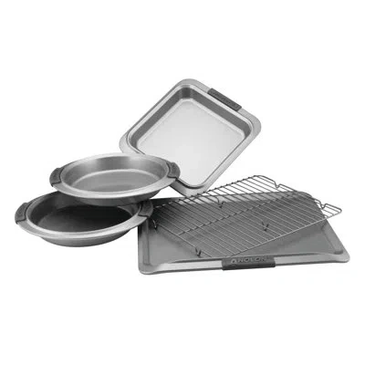 Anolon Advanced Nonstick Bakeware / Baking Set With Silicone Grips In Gray