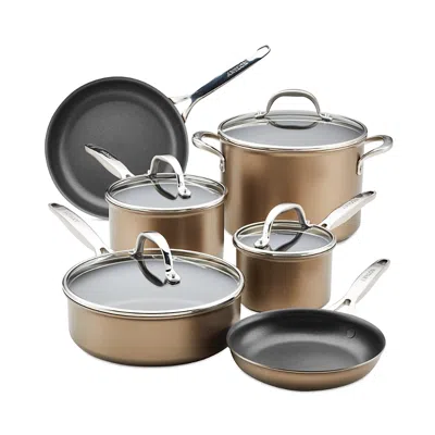 Anolon Ascend 10-piece Non-stick Cookware Set In Brown
