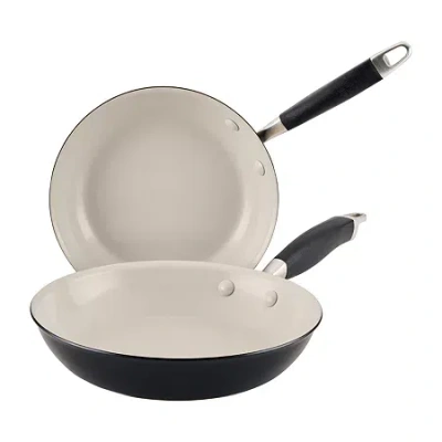 Anolon Ceramic 2-pc. Frying Pan Set In Black
