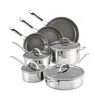 Anolon Everlast Stainless Steel Ceramic Nonstick 11 Piece Cookware Set