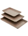 Anolon 3-pc. Silver Cookie Pan Set