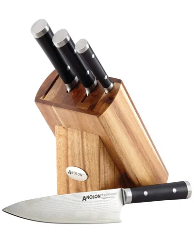 Anolon Imperion Damascus Cutlery 5pc Block Set