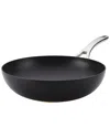 Anolon Advanced Home 14.5in Hard-anodized Nonstick Frying Pan With Helper  Handle In Onyx