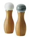 Anolon Pantryware Teakwood & Marble Salt And Pepper Grinder, Set Of 2