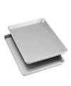 Anolon Pro-bake Bakeware 2 Piece Aluminized Steel Half Sheet Baking Pan Set In Silver-tone