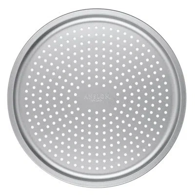 Anolon Pro-bake Bakeware Aluminized Steel Perforated Pizza Pan, 14 Inch, Silver