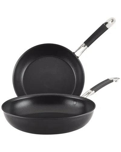 ANOLON ANOLON SMARTSTACK HARD ANODIZED NONSTICK NESTING FRYING PAN SET