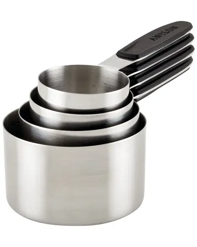 Anolon Suregrip 4pc Magnetic Measuring Cup Set In Gray
