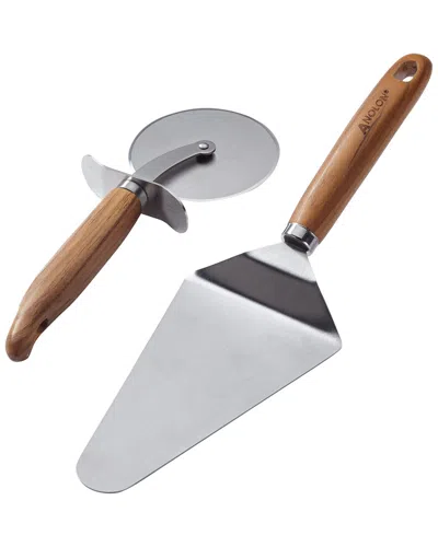 Anolon Tools & Gadgets Pizza Cutter And Server Set In Gray