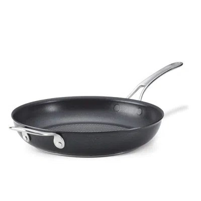 Anolon X 12" Hybrid Nonstick Frying Pan/skillet With Helper Handle, Dark Gray