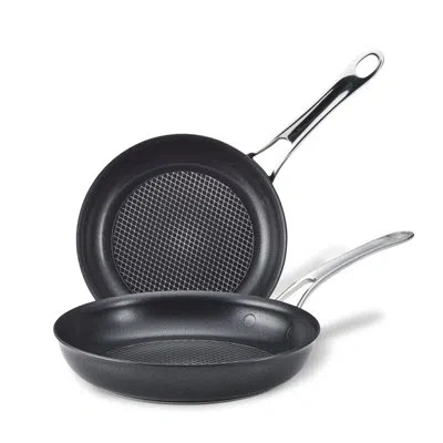 Anolon X 8.25-inch And 10-inch Hybrid 1.8 Liters Nonstick Frying Pan Set, Black