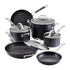 Anolon X Hybrid 10-pc. Non-stick Cookware Set In Gray