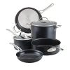 Anolon X Hybrid 7 Piece Nonstick Cookware Set In Silver