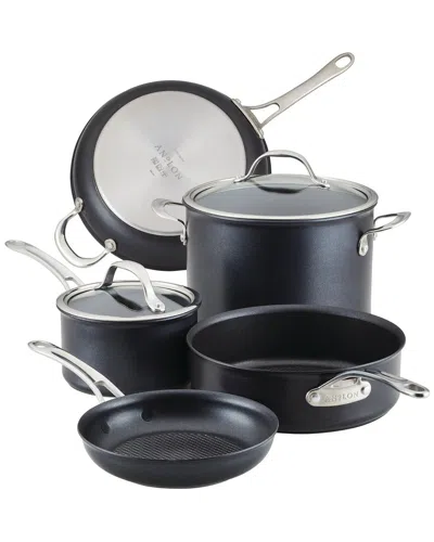 Anolon X Hybrid Nonstick Cookware Induction Pots And Pans Set In Grey