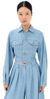 Anonlychild Cliff Jacket Washed Indigo In Washed Indigo