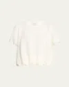 Anonlychild Clover Bubble Top In Creme