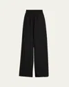 Anonlychild Darliston Wide Leg Wool Pants In Blackwhite