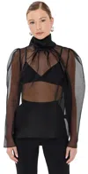 Anonlychild Teddy Blouse In Black