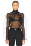 Anonlychild Teddy Blouse In Black