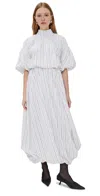 Anonlychild Topping Dress White Stripe In White Stripe