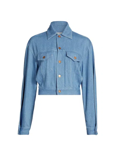 Anonlychild Women's Just A Pinch Cliff Denim Jacket In Blue