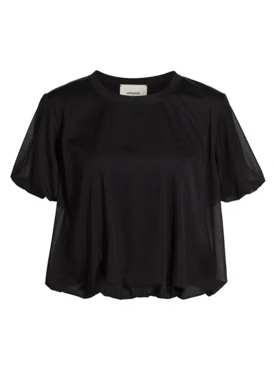 Anonlychild Women's Just A Pinch Victoria Blouson Blouse In Black